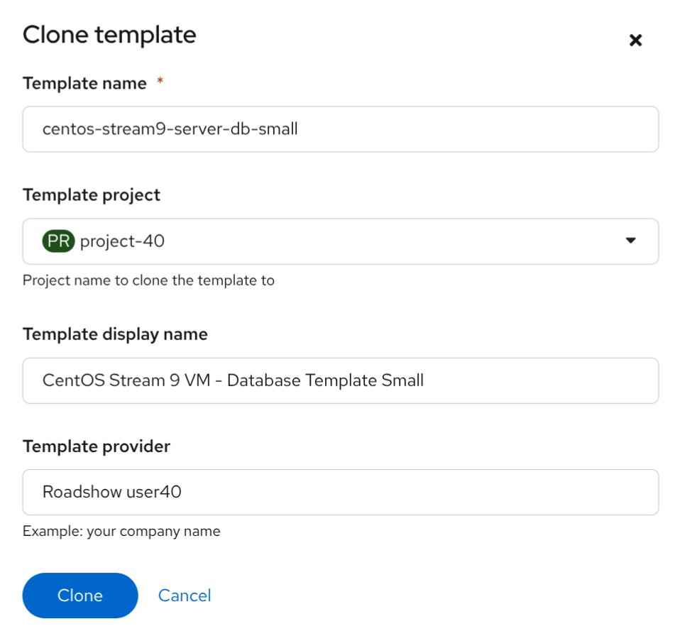 04 Clone Template Options