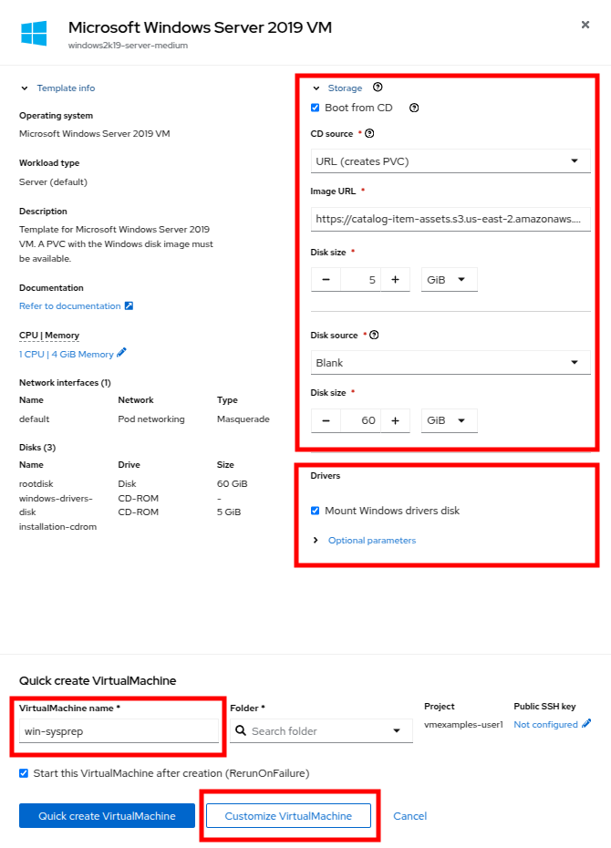 18 Windows 2k19 Parameters